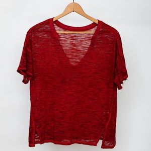Free People loose shirt in Red